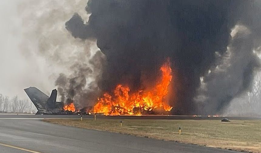 ABD’de korkunç kaza! Özel jet inişte düştü