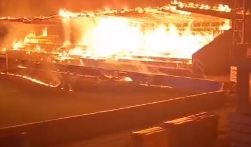 Küçük taraftarlar büyük yıkım: Finlandiya’da stadyum yangını