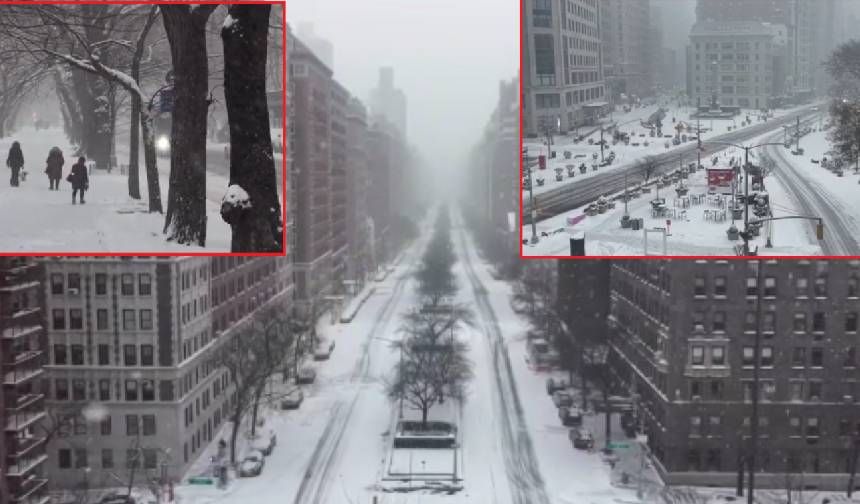 New York dondu! Kar fırtınası yüzünden sokaktan ceset topladılar