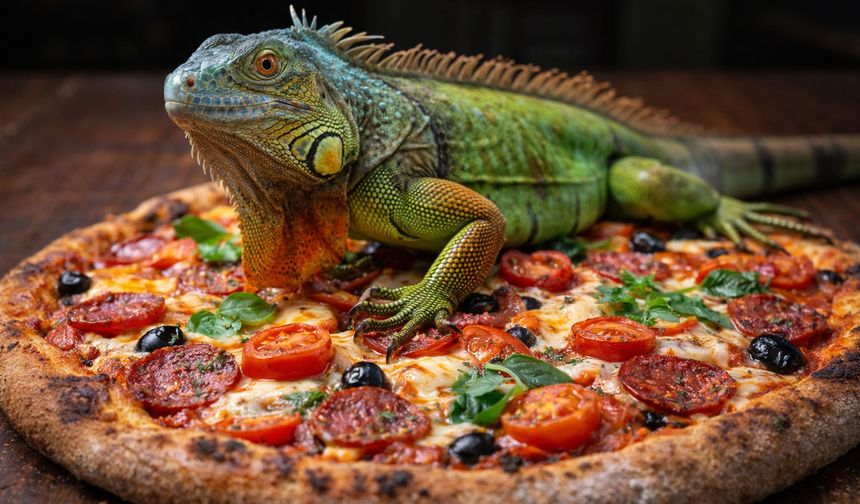 Vicdansız pizza! Bir bu eksikti: İguana etli pizzaya yoğun talep şaşırttı!