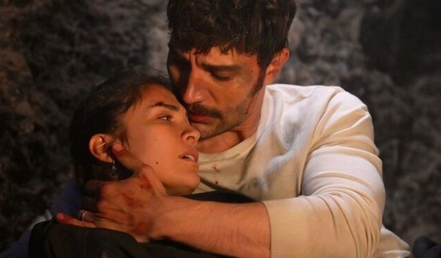 Halef dizisinin nefes kesen mağara sahnesi! Kamera arkası görüntüler ortaya çıktı