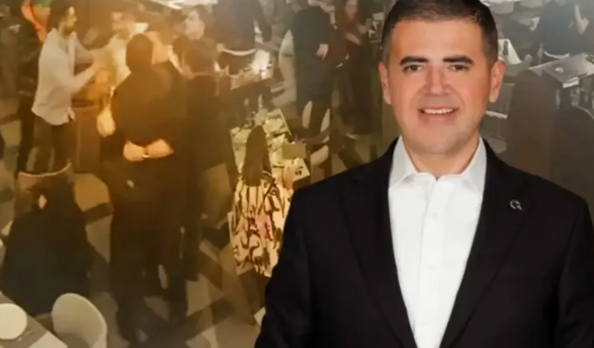 Belediye başkanına restoran ortasında dayak! Görüntüler ortaya çıktı