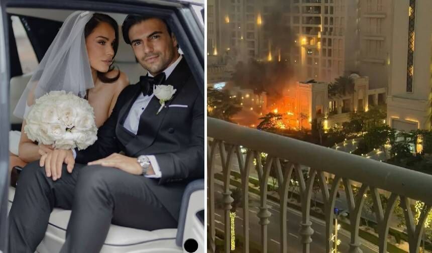 İngiliz TV yıldızı, Türk eşiyle Dubai'de saldırılara yakalandı