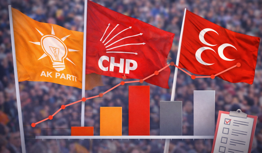 AK Parti zirvede! Son iki ankette dikkat çeken fark