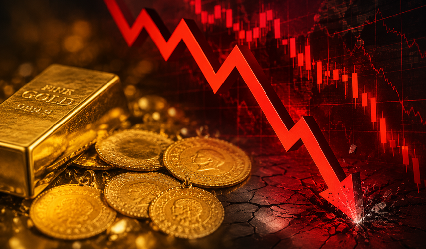 Altında büyük çöküş! Gram ve çeyrek çakıldı, piyasalar karıştı