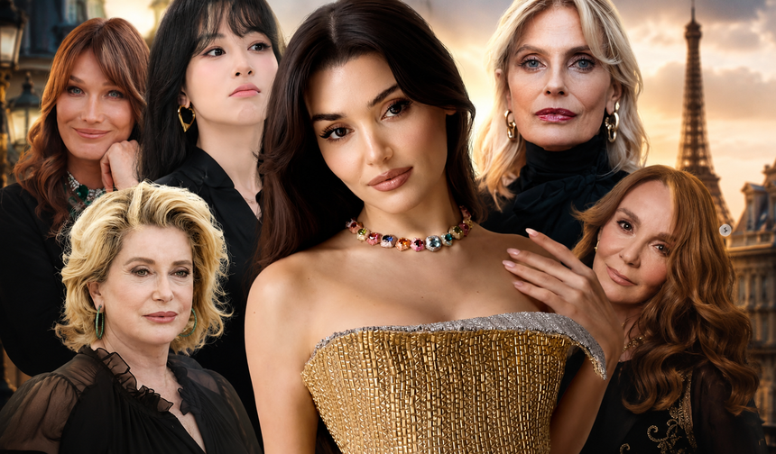 Hande Erçel'in davet listesi olay! Carla Bruni'den Catherine Deneuve'e kadar dünya starları orada