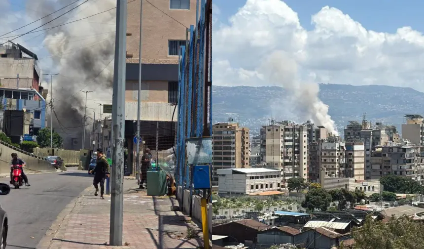 İsrail'den Beyrut'a şiddetli hava saldırısı! Yapılan uyarılar yine dinlenilmedi