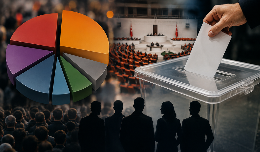 Son seçim anketi bomba etkisi yarattı! AK Parti geriledi, barajı sadece 4 parti geçti
