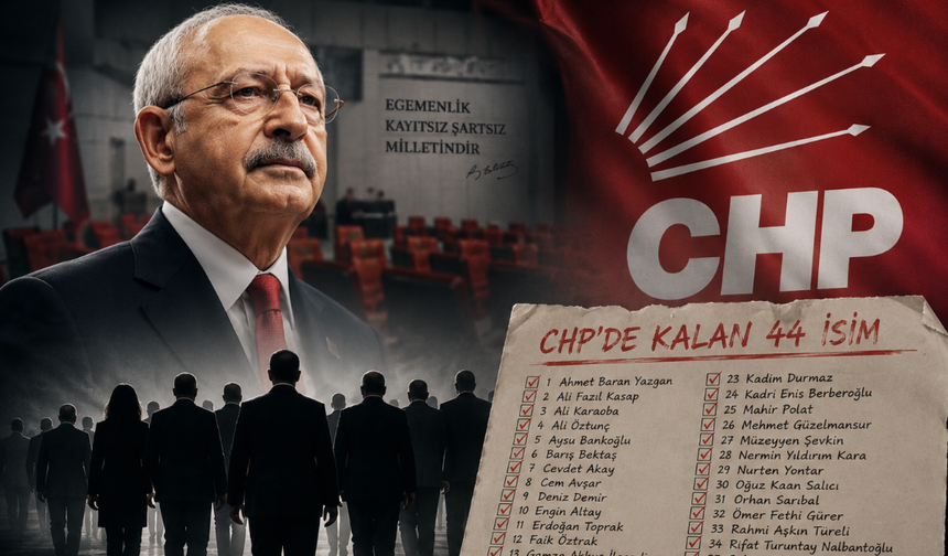 CHP'de kalan 44 isim... Kılıçdaroğlu'nun yanında kimler var?