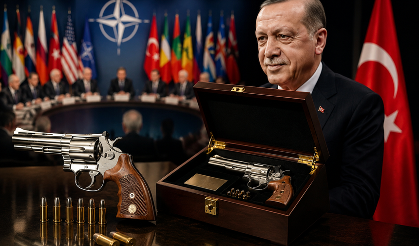 Erdoğan'ın NATO hediyesi bazı ülkelerde takıldı! İşte tabancayı ülkesine götüremeyen liderler