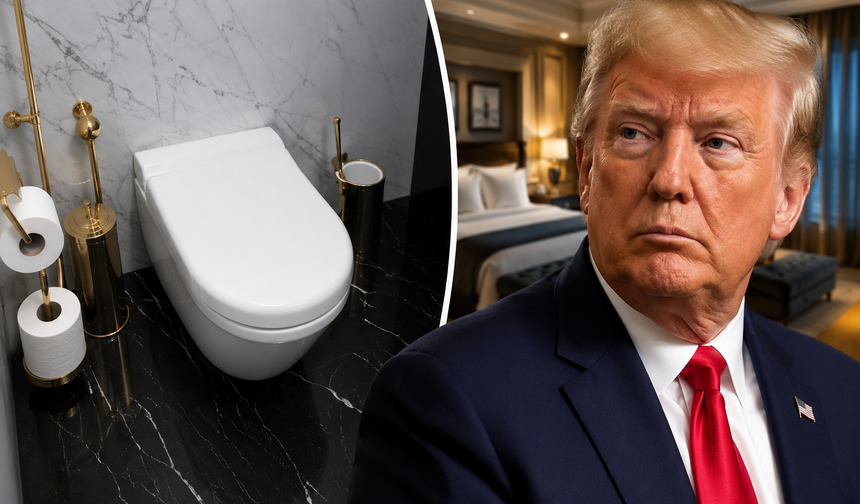 Şaşkına çeviren yayın! Trump'ın kullandığı klozeti ekrana getirdiler