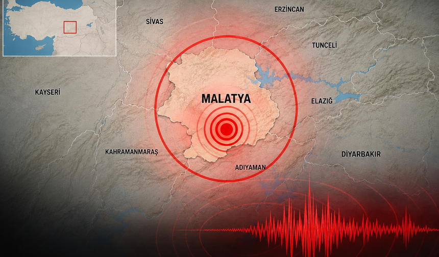 Malatya'da sabah saatlerinde korkutan deprem! AFAD büyüklüğünü açıkladı
