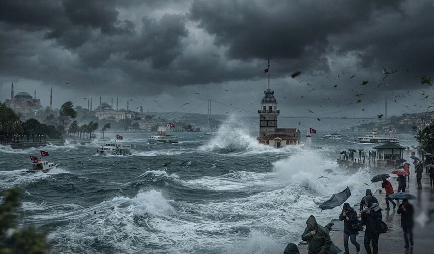 İstanbullular dikkat! Valilik tarih verip uyardı: Şiddetli poyraz fırtınası geliyor!