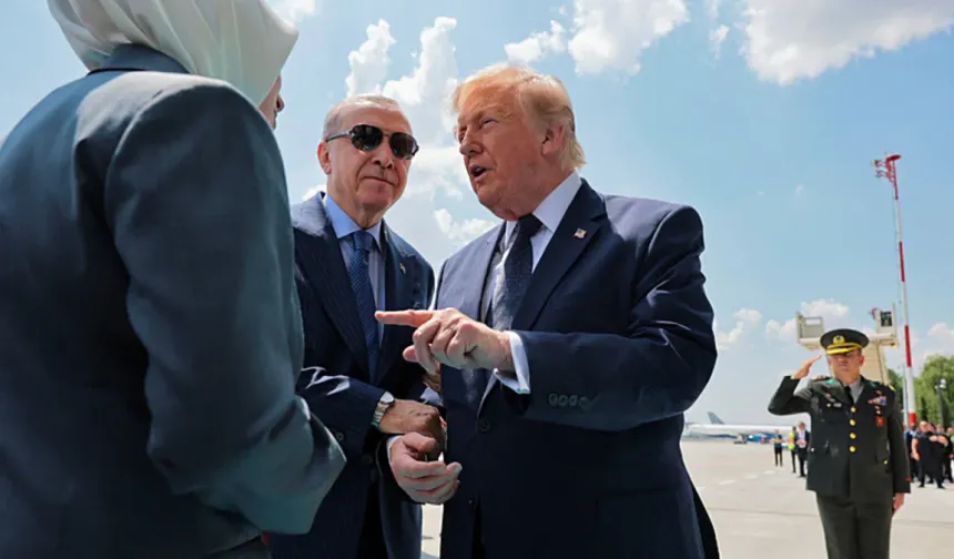 Uçak Ankara'ya indi! ABD Başkanı Donald Trump Türkiye'de... Cumhurbaşkanı Erdoğan karşılıyor