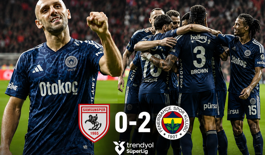 Fenerbahçe Samsun’da hata yapmadı! Vedat Muric ve Oğuz Aydın 3 puanı getirdi