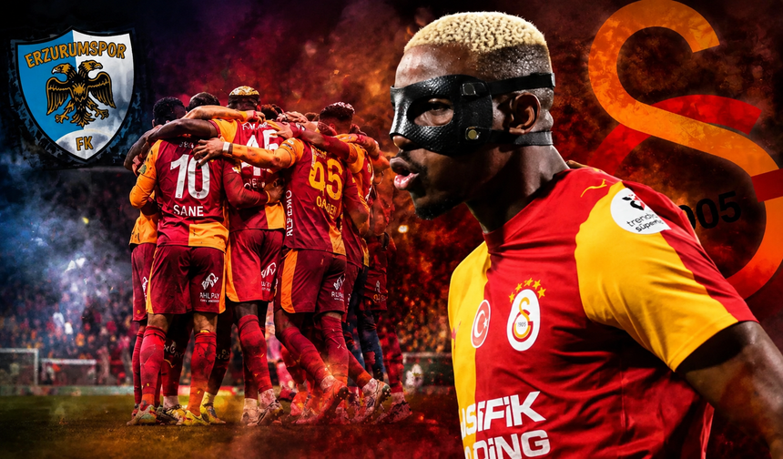 Galatasaray Erzurum’da gol olup yağdı! Osimhen gecenin yıldızı oldu