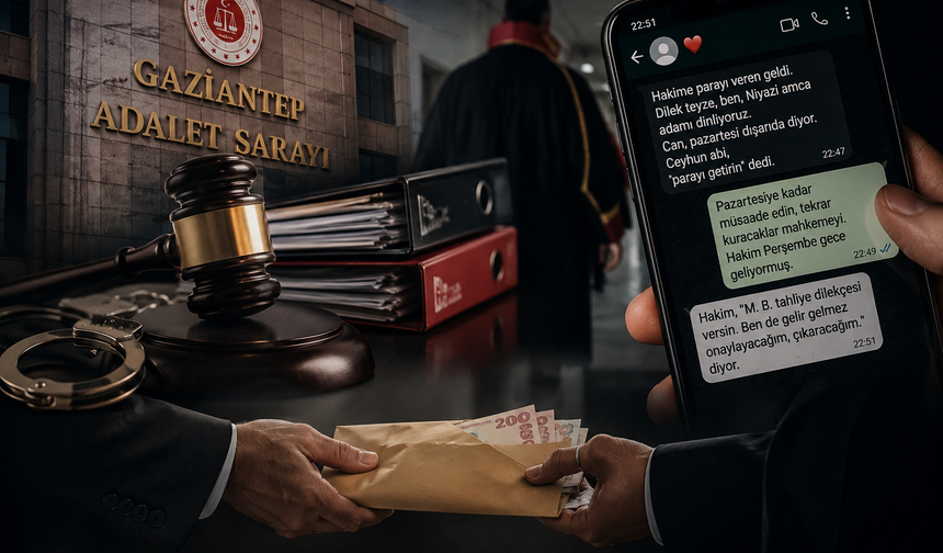 Gaziantep Adliyesi'nde rüşvetle tahliye iddiası: WhatsApp mesajları ortaya çıktı