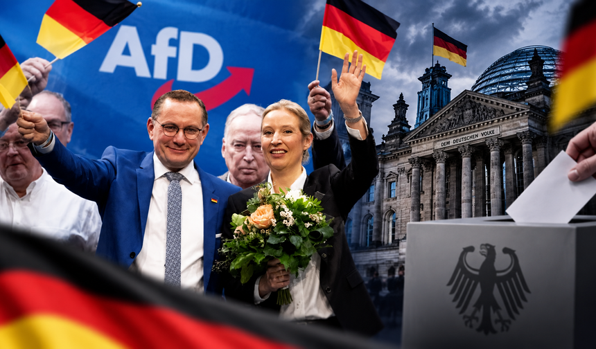 Almanya'da tarihi seçim! AfD yüzde 44,5'le birinci çıktı, 80 yıl sonra bir ilk kapıda