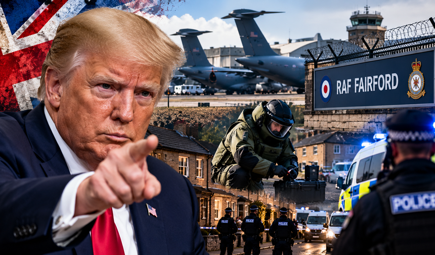 ABD üssü yakınında patlayıcı alarmı! Trump: ‘Büyük hasar vermeyi amaçlıyorlardı’