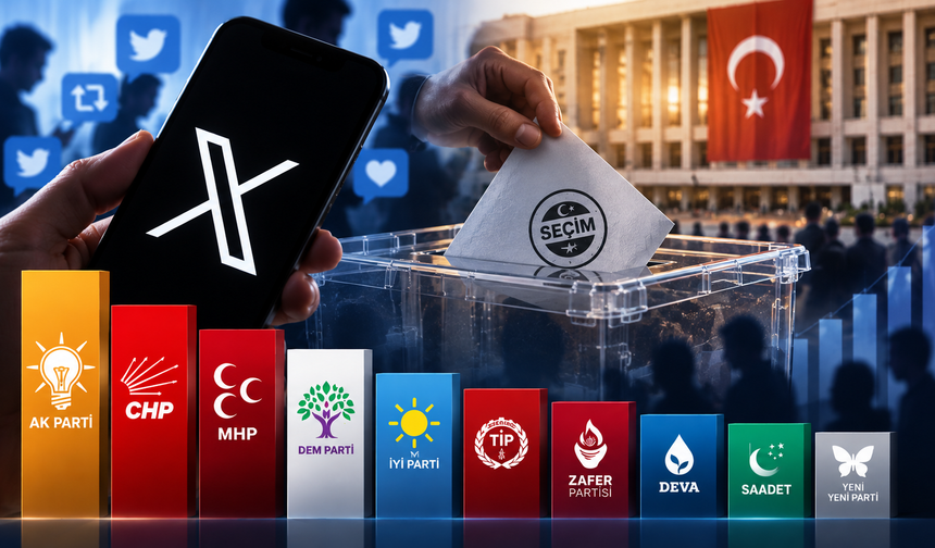 Sandık değil X takipçileri konuştu! AK Parti ilk sırada, MHP ile CHP burun buruna