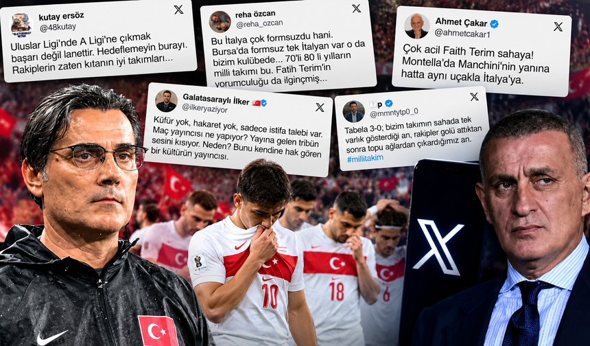 Skor 4-1 olunca X'in de ayarı kaçtı!  Milli Takım için sosyal medyada neler söylendi?