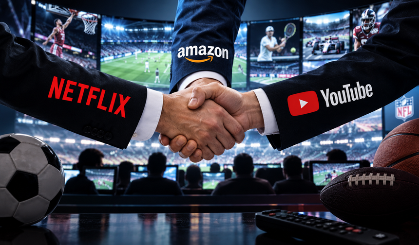 Netflix, Amazon ve YouTube el sıkıştı! Üç devin gözü milyarlık spor pastasında