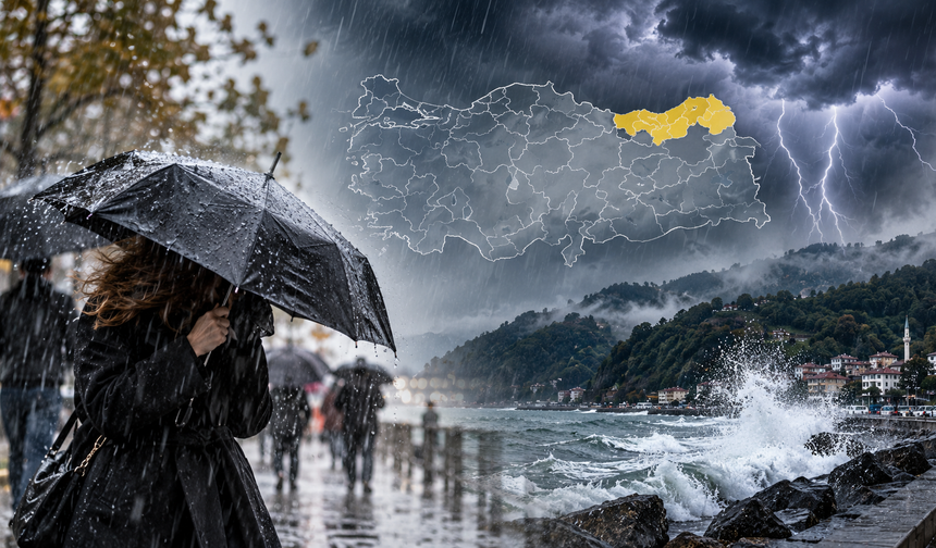 Meteoroloji'den 4 ile sarı kod! Kuvvetli sağanak geliyor, sıcaklık 6 derece düşecek