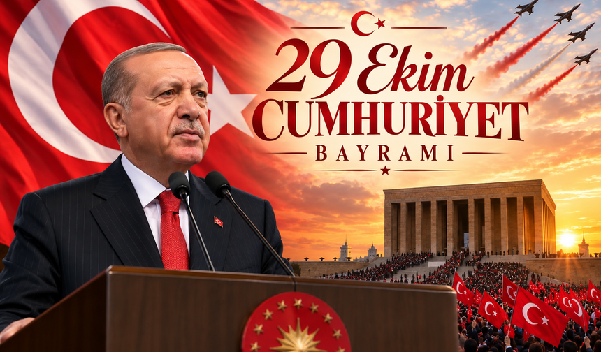 Cumhurbaşkanı Erdoğan'dan 29 Ekim Cumhuriyet Bayramı mesajı! 'Türkiye bugün dünden daha güçlü'