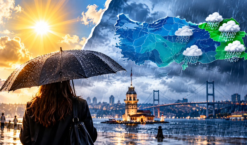 İstanbul'da güneşe aldanmayın! Sağanak için gün verildi, yeni haftada hava değişiyor