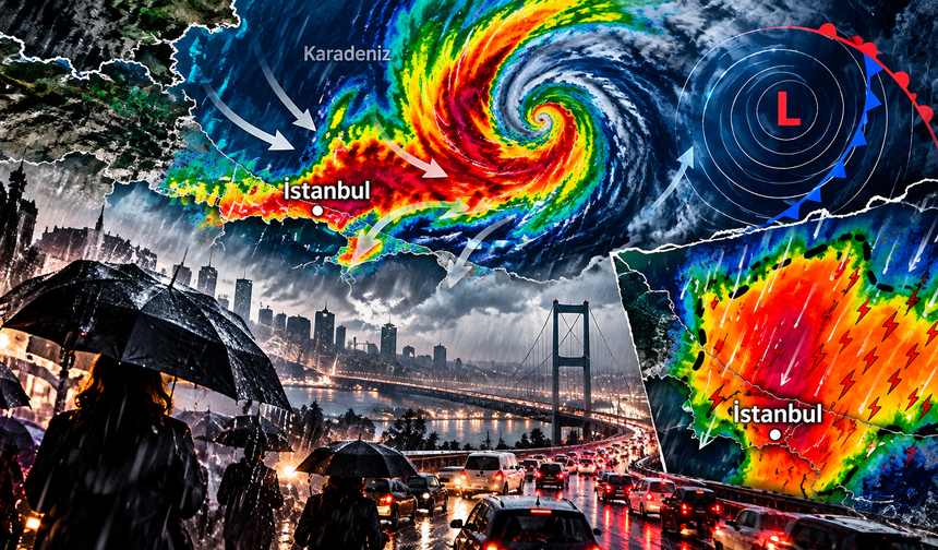 İstanbul'a Karadeniz siklonu uyarısı! Akşam saatlerine dikkat: 'İşten erken çıkabilen çıksın'