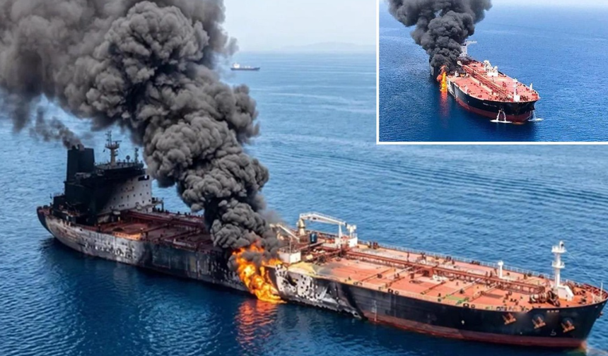 2 milyon varil petrol taşıyordu: Hürmüz'de dev tanker mayına çarptı!