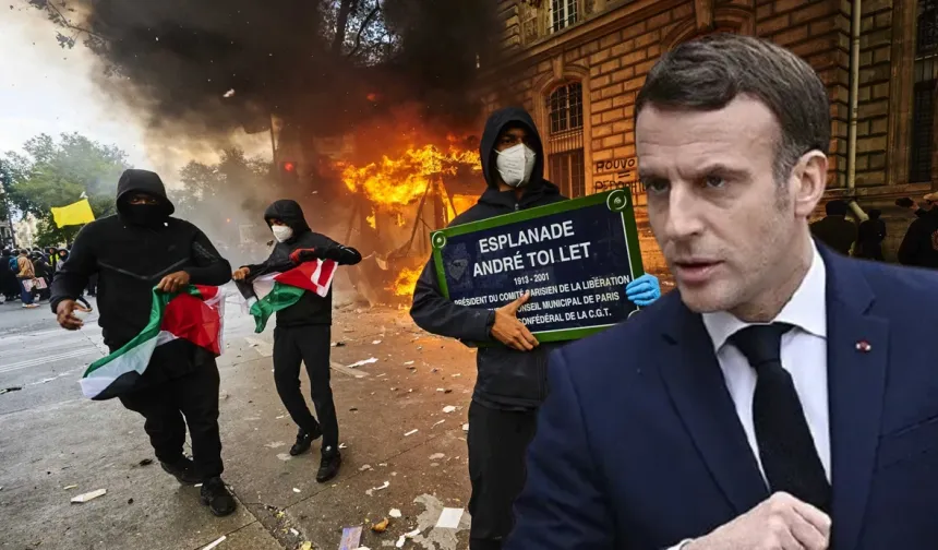 Fransa'da öfke patlaması! 2 binden fazla gözaltının ardından Macron konuştu