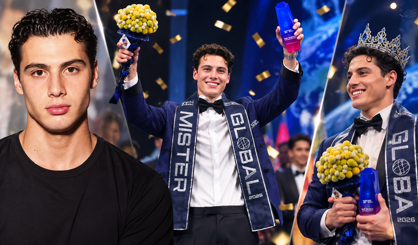 Türkiye'yi temsil etti, tacı kaptı! Mister Global 2026'nın kazananı Dilhan Divrikli oldu