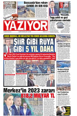 Gazete Yazıyor -16.04.2024 Manşeti