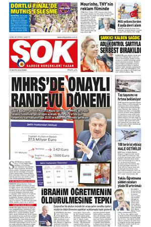 Gazete Şok -10.05.2024 Manşeti