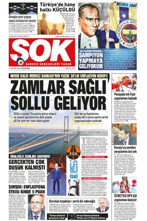 Gazete Şok -16.05.2024 Manşeti