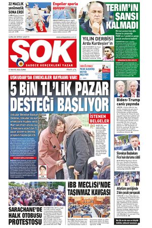 Gazete Şok -17.05.2024 Manşeti