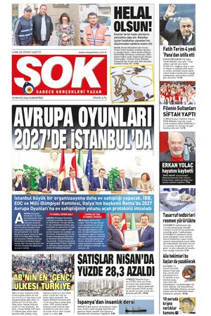 Gazete Şok -18.05.2024 Manşeti