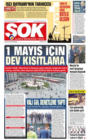 Gazete Şok-01.05.2024 Manşeti
