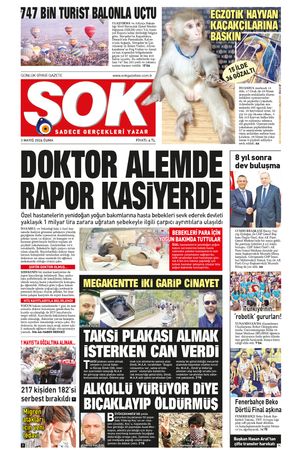 Gazete Şok -03.05.2024 Manşeti