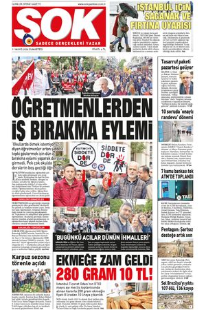Gazete Şok -11.05.2024 Manşeti