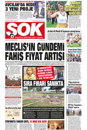 Gazete Şok -06.05.2024 Manşeti