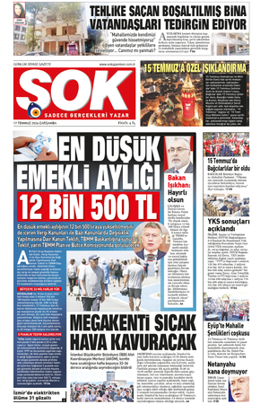 Gazete Şok -17.07.2024 Manşeti