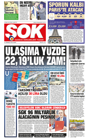 Gazete Şok -26.07.2024 Manşeti