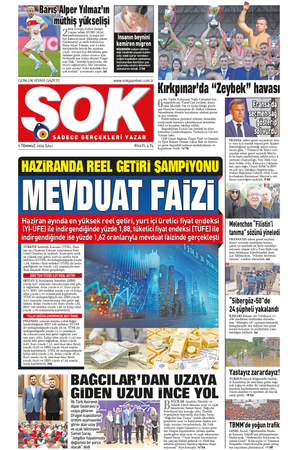 Gazete Şok -09.07.2024 Manşeti