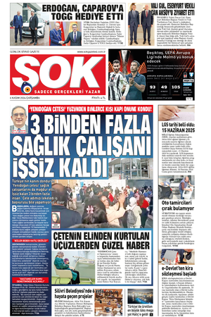 Gazete Şok -06.11.2024 Manşeti