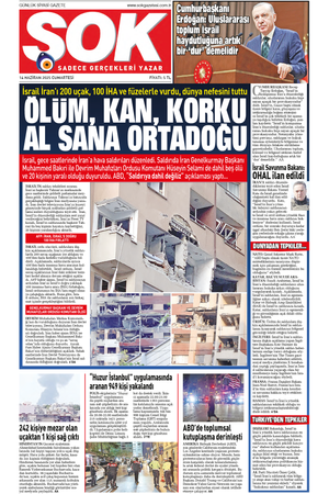 Gazete Şok -14.06.2025 Manşeti