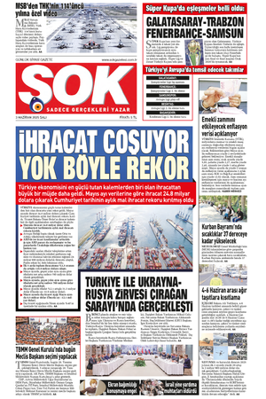 Gazete Şok -03.06.2025 Manşeti