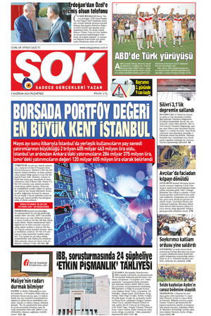 Gazete Şok -09.06.2025 Manşeti