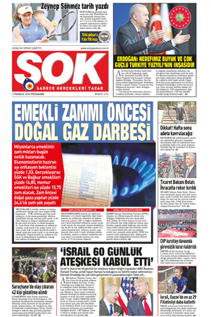 Gazete Şok -03.07.2025 Manşeti